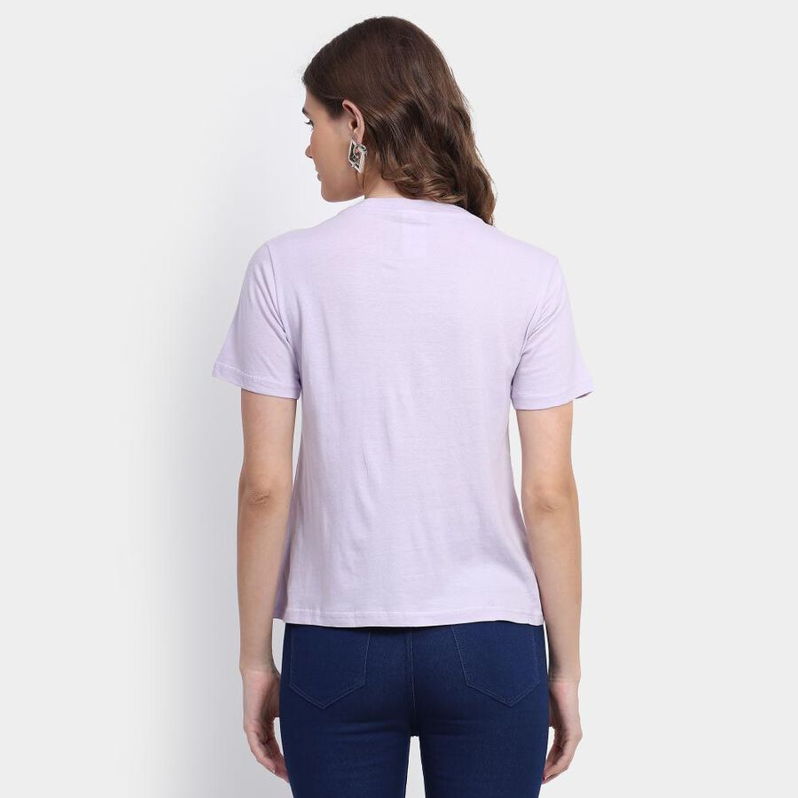 Ladies' Cotton T-Shirt, Lilac, large image number null